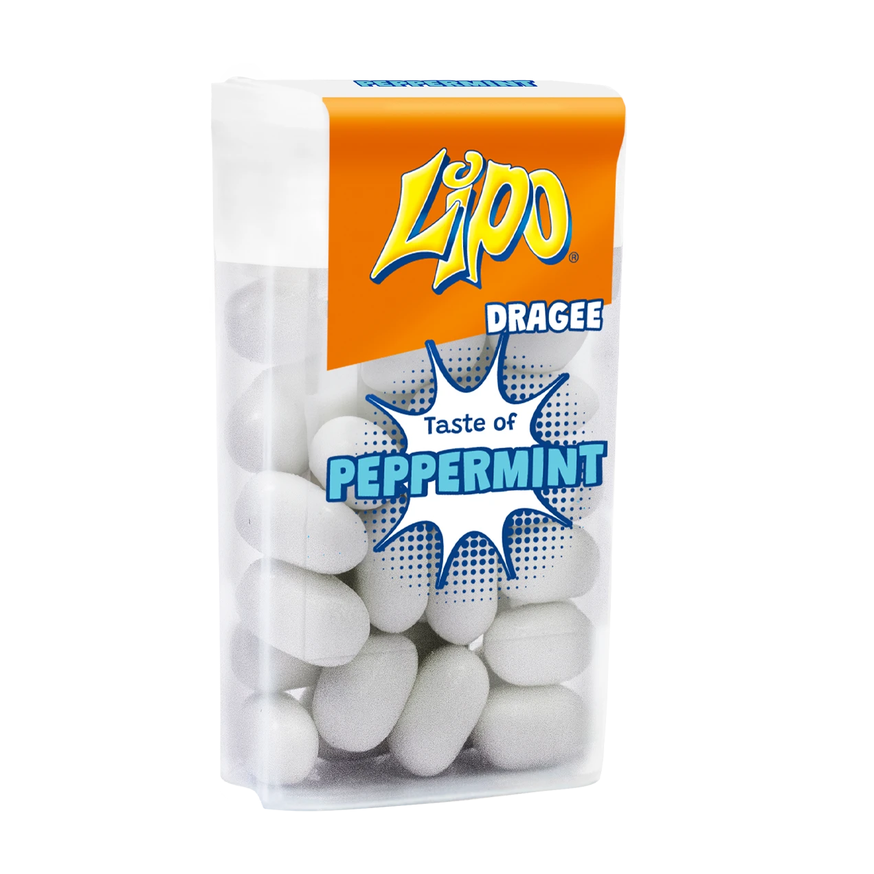 Peppermint dragee oválné